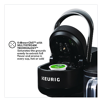 Keurig K-Brew + Chill Single Serve Coffee Maker, Black (5000380296)
