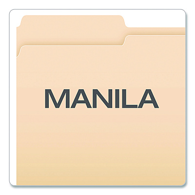 Pendaflex Standard Manila File Folders, 1/3-Cut Tabs: Left Position, Legal Size, Manila, 100/Box (753131)