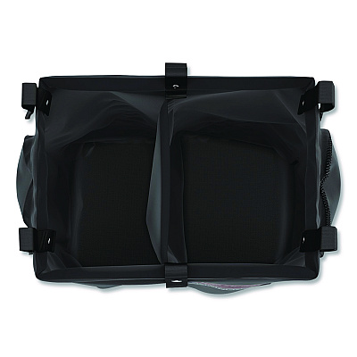 Divided Bag for Suncast Commercial Full-Size and Compact-Size Housekeeping Carts, 25.4 gal, 15.6" x 12.52" x 29.95", Black (HKCBAG02D)