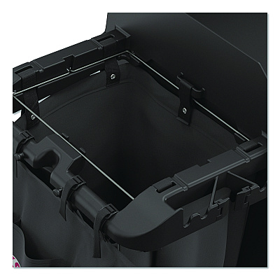 8-Pocket Organizer for Suncast Commercial Full-Size and Compact Housekeeping Carts, 19.5" x 1.67" x 26.83", Black (HKCBAG04D)