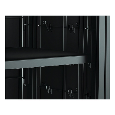 Adjustable Shelf for Suncast Commercial Full-Size Housekeeping Carts HKC1000/HKC2000, Plastic, Black (HKCSHELF)