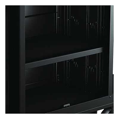 Adjustable Shelf for Suncast Commercial Full-Size Housekeeping Carts HKC1000/HKC2000, Plastic, Black (HKCSHELF)