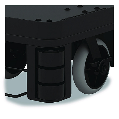 Suncast Commercial Bumper Kit For Full Size Housekeeping Carts for HKC1000/HKC2000, Plastic, Black, 4 Bumpers (HKC3BMPR4)