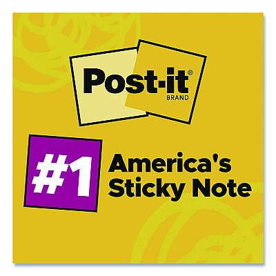 Post-it Notes Original Pads in Poptimistic Collection Colors, 1.38" x 1.88", 100 Sheets/Pad, 18 Pads/Pack (65318AU)