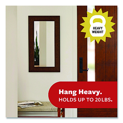 Command Picture Hanging Strips, X-Large, Removable, Holds up to 20 lbs per 4 Strips, White, 16 Pairs/Pack (1721716NA)