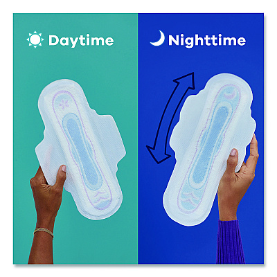 Always Ultra Thin Pads with Wings, Size 1, Regular Absorbency, 22 Pads/Pack, 12 Packs/Carton (03339)