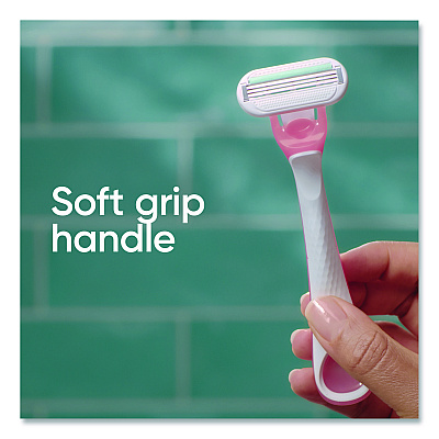 Gillette Venus Sensitive Sensible Razors, 3 Blades, 36/Carton (64906)