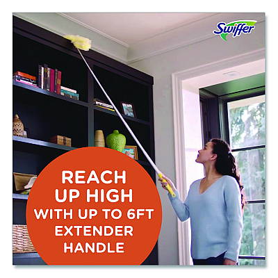Swiffer Heavy Duty Dusters with Super Extender Handle, 6 ft Handle, 1 Handle/4 Dusters (77326EA)