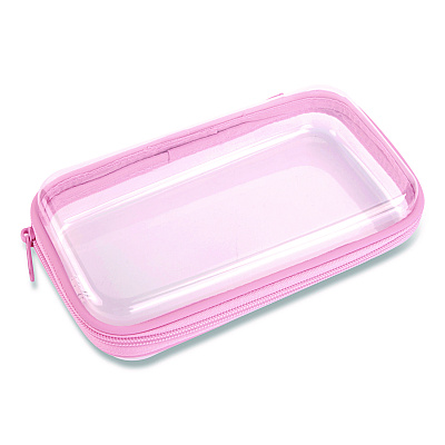 Pep Rally Pencil Pouch, 9.25 x 5.12 x 2.17, Clear/Randomly Assorted Color (61749)