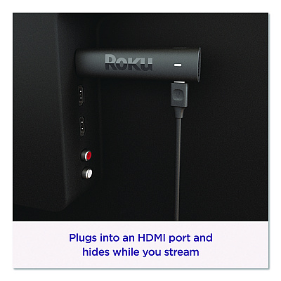 Roku Streaming Stick, Black (3820R2)