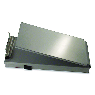 Saunders Recycled Aluminum Citation Holder Clipboard, 1/2" Clip Capacity, Holds 6 x 11 Sheets, Silver (12205)