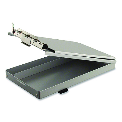 Saunders Recycled Aluminum Citation Holder Clipboard, 1/2" Clip Capacity, Holds 6 x 11 Sheets, Silver (12205)