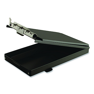 Saunders Recycled Aluminum Citation Holder Clipboard, 1/2" Capacity, Holds 6 x 11 Sheets, Black (12206)