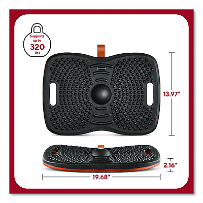 TRU RED Anti-Fatigue Balance Board, 19.68 x 13.97, Black (TR62100)