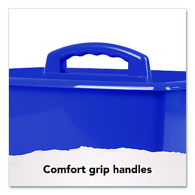 Storex Large Storage Caddy, 11 x 13 x 6.38, Assorted Colors, 6/Carton (00948E06C)