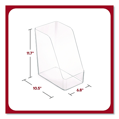 TRU RED Clear Magazine File, 10.47 x 6.73 x 11.71 (TR62287)