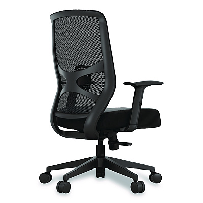 Tempur-Pedic by Raynor ProTask Executive Task Chair, Supports Up to 275 lb, 19.06" to 22.44" Seat Height, Black Seat/Back, Black Base (TPPROTASKBLK)