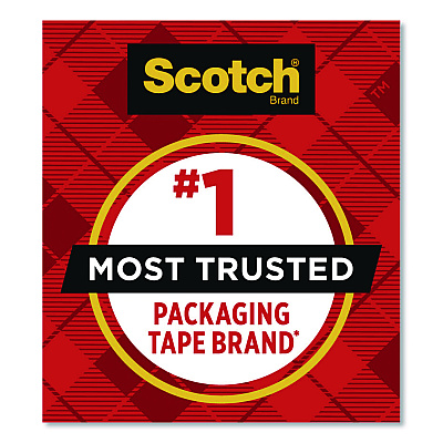 Scotch 3850 Heavy-Duty Packaging Tape, 3" Core, 1.88" x 43.7 yd, Clear, 6/Pack (38504063BRD2)