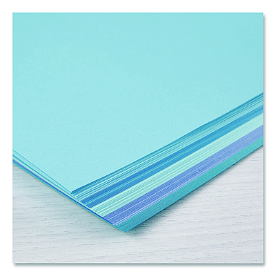 Astrobrights Color Paper - "Galactic Blues" Assortment, 24 lb Bond Weight, 8.5 x 11, Assorted Blue Colors, 100/Pack (91529)