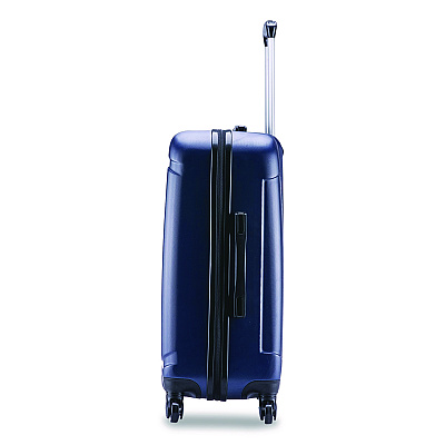 InUSA Luggage Pilot Hard Side Carry-On Suitcase, Four-Wheeled Spinner, 16.34 x 10.24 x 25.39, Blue (IUPIL00MBLU)