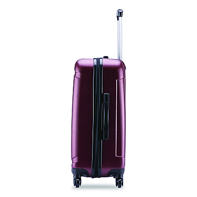 InUSA Luggage Pilot Hard Side Carry-On Suitcase, Four-Wheeled Spinner, 16.34 x 10.24 x 25.39, Wine (IUPIL00MWIN)