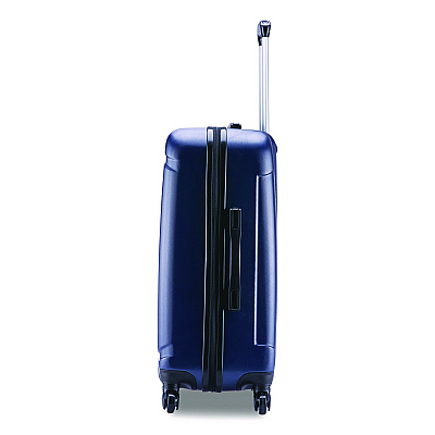 InUSA Luggage Pilot Hard Side Carry-On Suitcase, Four-Wheeled Spinner, 14.37 x 8.86 x 21.46, Blue (IUPIL00SBLU)