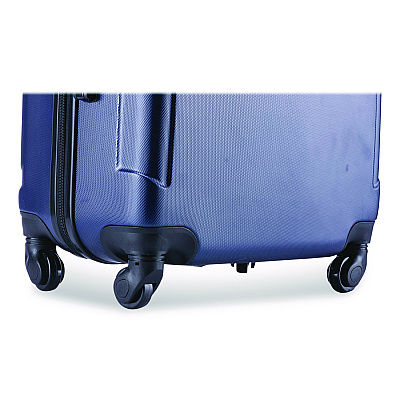 InUSA Luggage Pilot Hard Side Carry-On Suitcase, Four-Wheeled Spinner, 14.37 x 8.86 x 21.46, Blue (IUPIL00SBLU)