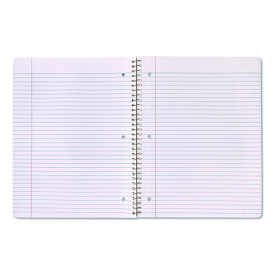 ECCOLO Celestial Body Spiral Notebook, 1-Subject, Medium/College Rule, Assorted Cover Colors/Designs, (80) 11 x 8.5 Sheets, 3/Pack (ST839A3PACK)