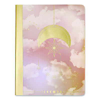 ECCOLO Celestial Body Composition Book, Medium/College Rule, Assorted Cover Colors and Designs, (80) 9.75 x 7.5 Sheets, 3/Pack (ST840A3PACK)