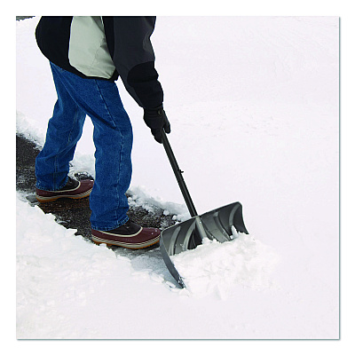 Suncast Commercial Combo Snow Shovel and Pusher, 20" Width, 51" Length (SC2700KDD)