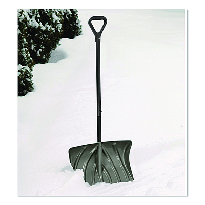 Suncast Commercial Combo Snow Shovel and Pusher, 20" Width, 51" Length (SC2700KDD)