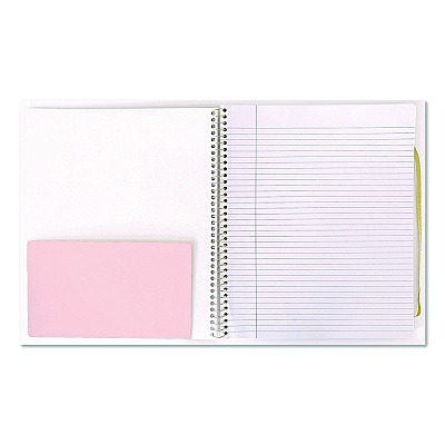 Carolina Pad Keep It In Line Notebook Organizer, Medium/College Rule, Randomly Assorted Cover Colors and Designs, (100) 11.5 x 9 Sheets (10000)