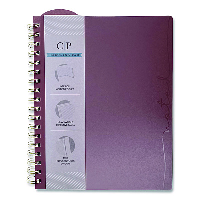 Carolina Pad Noted Neutrals Ideal Notebook, Management Format with Narrow Ruling, Randomly Assorted Cover Colors, (100) 9.5 x 7.35 Sheets (13054)