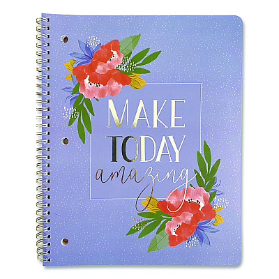 Carolina Pad Silver Lining Hardcover Journal, Medium/College Rule, Randomly Assorted Cover Color, (80) 10 x 8.5 Sheets (38430)