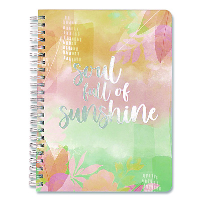 Carolina Pad Silver Lining Hardcover Journal, Medium/College Rule, Randomly Assorted Cover Color, (100) 7.75 x 5.8 Sheets (45057)