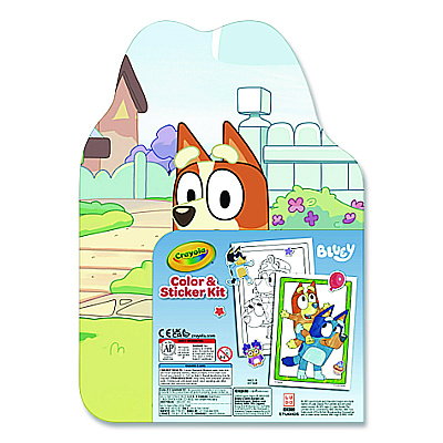 Crayola Bluey Color and Sticker Kit, Includes 26 Markers, Ages 5 and Up, 20 Pages (41235)