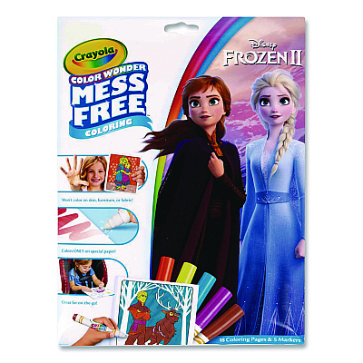 Crayola Disney Frozen 2 Color Wonder Kit, Includes Five Markers, Ages 3 and Up, 18 Pages (757002)
