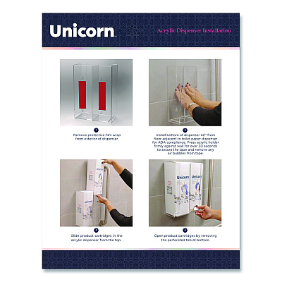 Unicorn Cotton Tampons, Regular, 60/Box, 6 Boxes/Carton (TOP08159)