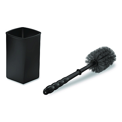 Suncast Commercial Toilet Brush Caddy Kit, 8" Handle, Black (HKCTBKIT)