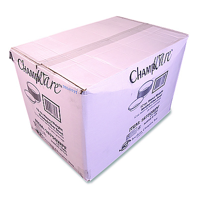 SCT ChampWare Molded Fiber Tableware, Bowl, 12 oz, White, 125/Sleeve, 8 Sleeves/Carton (18750WPF)