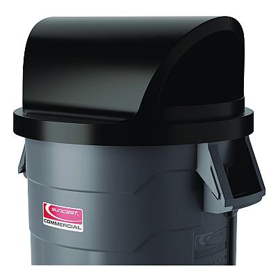 Suncast Commercial Dome Top Lid, 25" Diameter, Black, (DTTCU44)