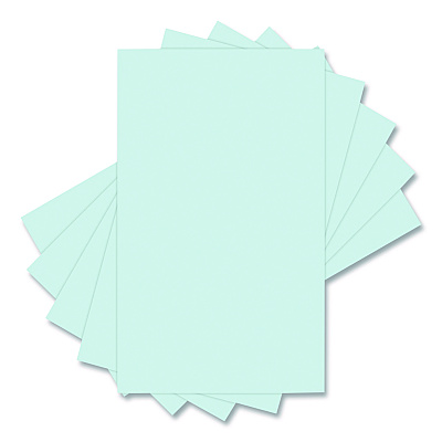 Lettermark Colors 30% Recycled Colored Paper, 20 lb Bond Weight, 8.5 x 14, Blue, 500/Ream (94286RM)