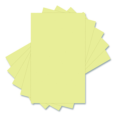 Lettermark Colors 30% Recycled Colored Paper, 20 lb Bond Weight, 8.5 x 14, Canary, 500/Ream (94292RM)