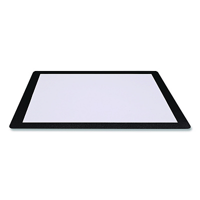 General Printing & Design Menu Holder For 8.5 x 11 Menus, Landscape Orientation, 12.6 x 10.2 Holder, Clear/Black (SPLSMENU8511)