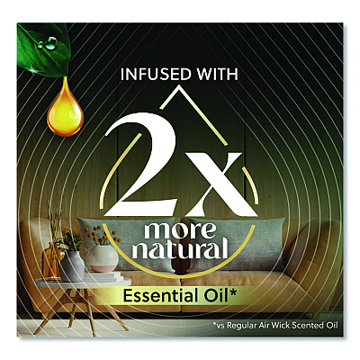 Air Wick Scented Oil Refill, Deep Blue Sea and Beach Wood, 0.67 oz, 2/Pack (6233800123)