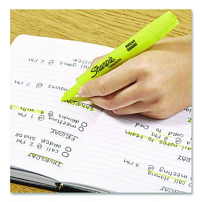 Sharpie Smear Guard Tank Highlighters, Assorted Ink, Chisel Tip, Assorted Barrel, 20/Pack (25018)