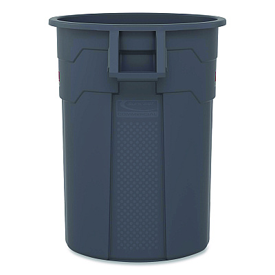 Suncast Commercial Injection Molded Utility Trash Can, 20 gal, Resin, Gray (TCU20)