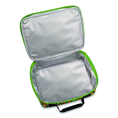Thermos Minecraft Soft Lunch Box, 9.5" x 3.75" x 7.5", Green/Orange/Gray (K224055006ST)