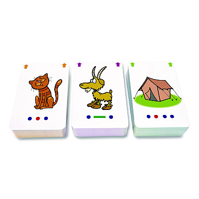 Junior Learning Inc Decoding Flashcards: Blend Patterns, CVC Words, Vowels/Digraphs, Grades K to 1, Assorted Colors, 54 Cards/Deck, 3 Decks (211)