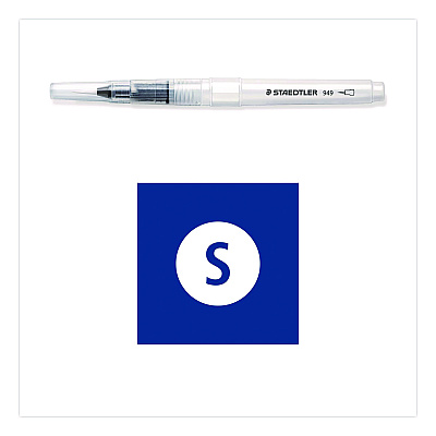 Staedtler Classic Water Brush, Nylon/Polyester Blend, Round (949BK1C)